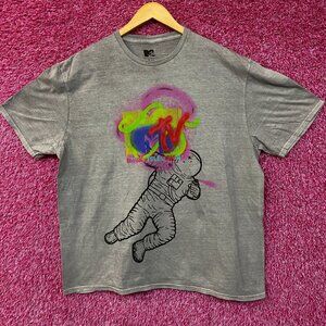 MTV Astronaut Moon Man Trophy Poster T-Shirt XL
